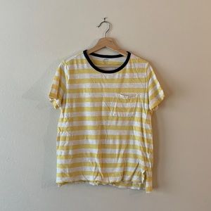 Yellow and white striped T-Shirt